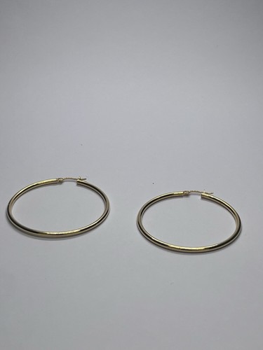 Orecchini cerchi oro 18kt 4cm - oro,