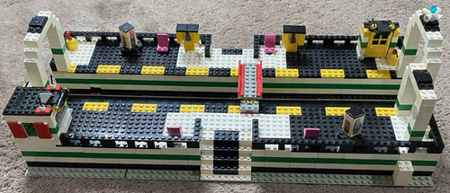 Lego train station custom - station, set