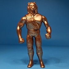 Modellino vintage 2002 Tomy Tiger Mask (oro/bronzo) The Lion Man (ザ・ライオンマン)