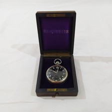 Orologio da tasca CORTEBERT EXTRA militare quadrante nero cassa 52 mm