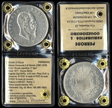 #A3445] REGNO D'ITALIA VITTORIO EMANUELE II - 5 LIRE SCUDO 1877 ROMA -  PERIZIA