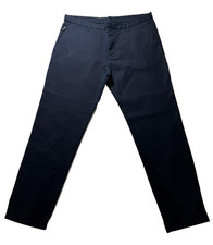 Pantaloni blu navy da uomo Emporio Armani taglia 54 pantaloni di lusso sartor...