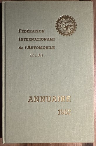 Annuario annuale fia 1982 - fia,