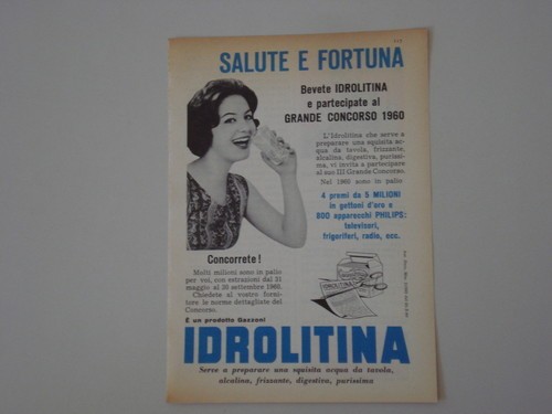 Advertising pubblicità 1960 - advertising,