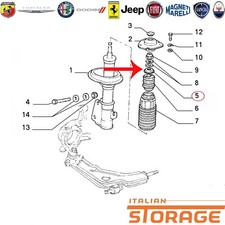 FIAT CROMA  LANCIA THEMA DISTANZIALE SOSPENSIONE ANTERIORE ORIGINALE 82444913