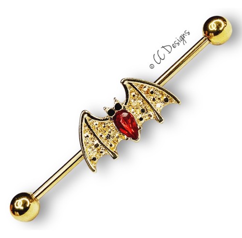 Pipistrello gotico oro - , 14g