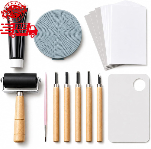 Kit linocut con blocchi - kit,