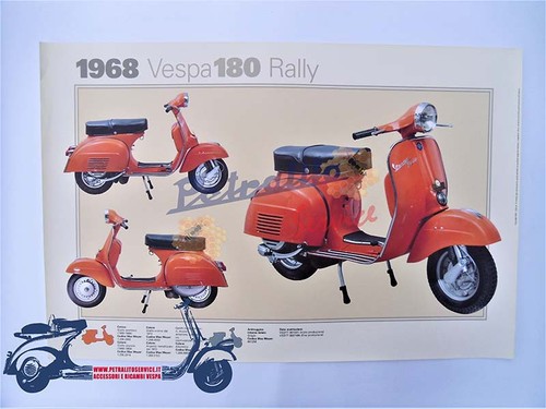 Poster vintage vespa - vespa, 180
