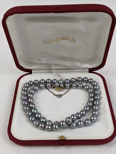 Chiusura sterling perle grigie