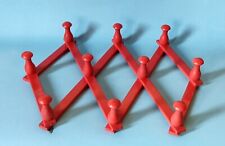 APPENDIABITI ATTACCAPANNI PER VESTITI INGRESSO LEGNO ROSSO PARETE - 10 POMELLI