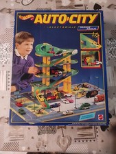 Vintage Anni 90 Mattel Hot Wheels Auto City Garage Play Set