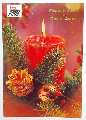 Cartolina buon natale - "buon,