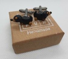 Gemelli da polso Bassotto - Dachshund Cufflinks, shirt camicia idea regalo gift_