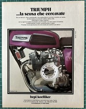 Rara Pubblicità Moto TRIUMPH TRIDENT 750 1972
