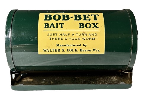 Vtg bob bet bait box - bob-bet, walter