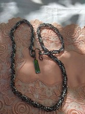 Collana Max Mara linea weekend metallo più perle 72 cm nuova