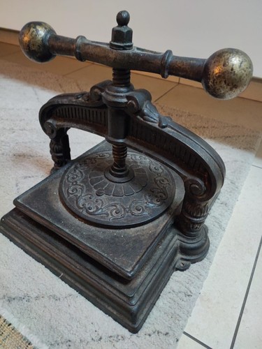 Antica pressa manuale fine 800 - manuale,