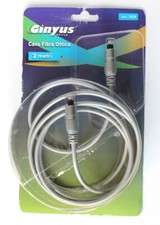 Cavo fibra ottica 2 metri Ginyus connettore luce Toslink nuovo errato acquisto