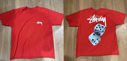 Shirt grafica stussy red - t-shirt,