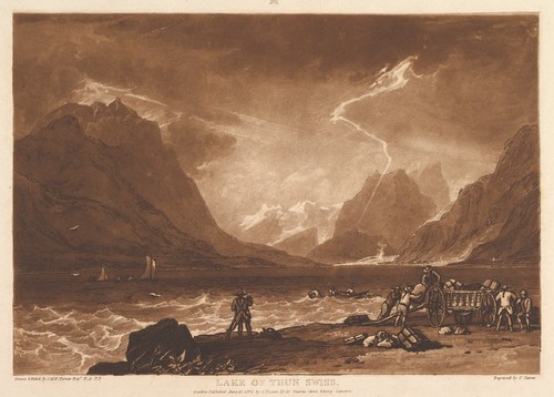 Turner lago thun paesaggio - lago,