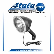 Fanalino per dinamo bicicletta alogeno 6V. 2.4W. SMART con pulsante ON-OFF