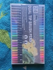 24 Dual Tip Brush Pens