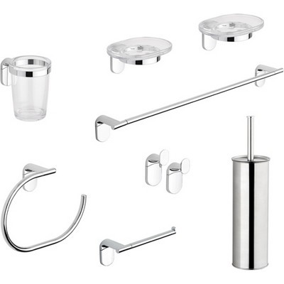 Set accessori bagno pezzi - set, 8