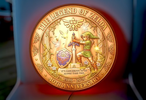 Lampada insegna luminosa zelda - lampada,