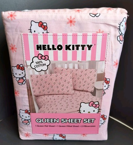 Set lenzuola rosa hello - rosa, kitty