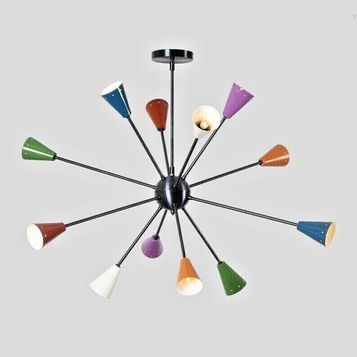 Lampadario sputnik ottone - lampadario, 12