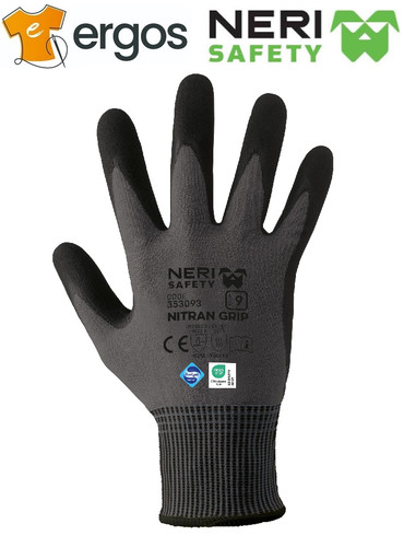 Neri safety paia guanti - neri, 12