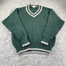 Maglione maglia cavo verde
