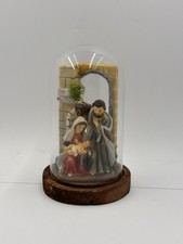 Presepe Artigianale sotto Campana di Vetro