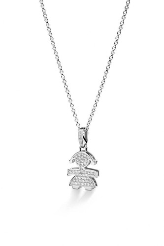 Collana bebè medio pavè - collana,