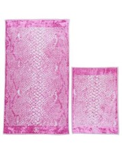 ROBERTO CAVALLI SET 2 ASCIUGAMANI VISO + OSPITE IN SPUGNA DI COTONE - GRACE