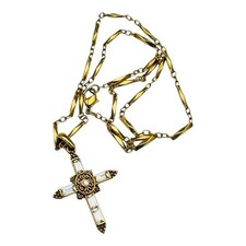 Collana Croce Scintillante