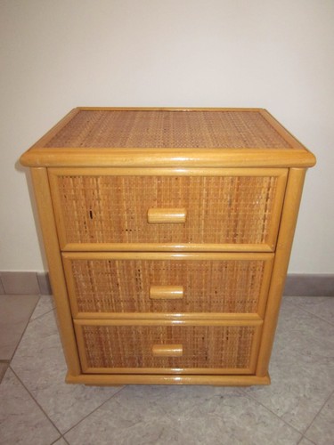 Comodino vimini rattan - vimini,,