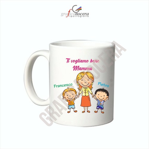 Festa della mamma tazza - mamma, con