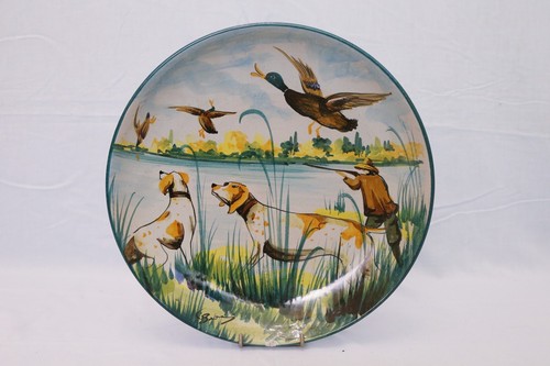 Piatto ceramica balboa scena - piatto,