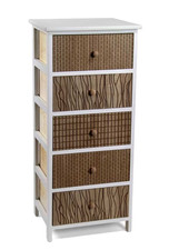 Cassettiera cassetti marrone - 5,