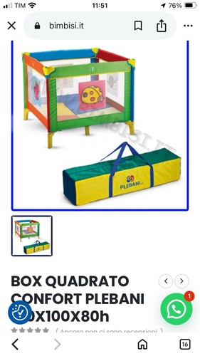 Box bambino plebani comfort - box,