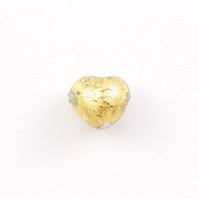 Perla cuore in vetro di Murano