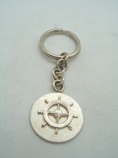 Timone : Portachiavi in Argento 925 - misura grande - Marina - Nautica - Marinai