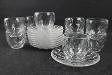 Set 20 Pezzi Tazzine Caffè in Vetro Piattini di Plastica FIRMATO GUZZINI Design