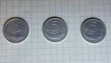 MONETE 5 LIRE DELFINO ANNI