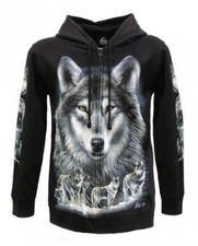 Lupo Bianco - High Definition Caballo Felpa con Cappuccio Luminosa al Buio HD