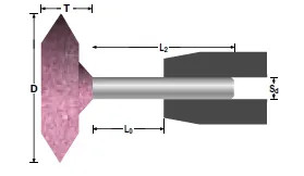 Mole gambo rosa 30x mm - 30x,