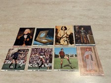 Lotto 8 figurine calciatori e personaggi famosi inserto Il Monello da collezione