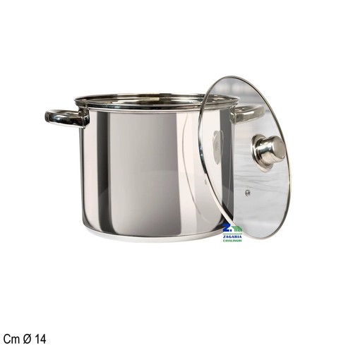Pentola acciaio diam 14 cm - acciaio,
