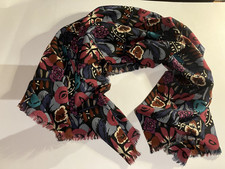 Scialle pashmina donna lana fine vintage di PURE COLLECTION con 2 clip